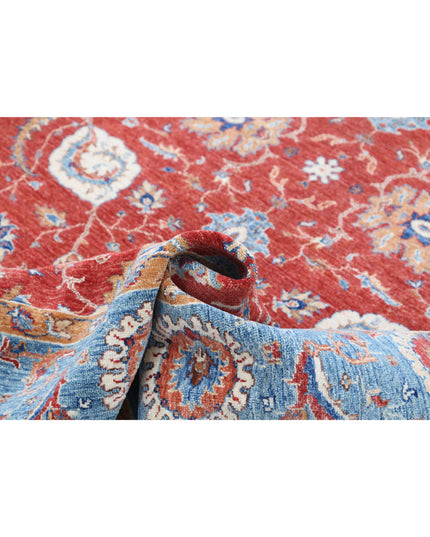 Ziegler 6' 8" X 9' 3" Hand Knotted Wool Rug 6' 8" X 9' 3" (203 X 282) / Red / Wool