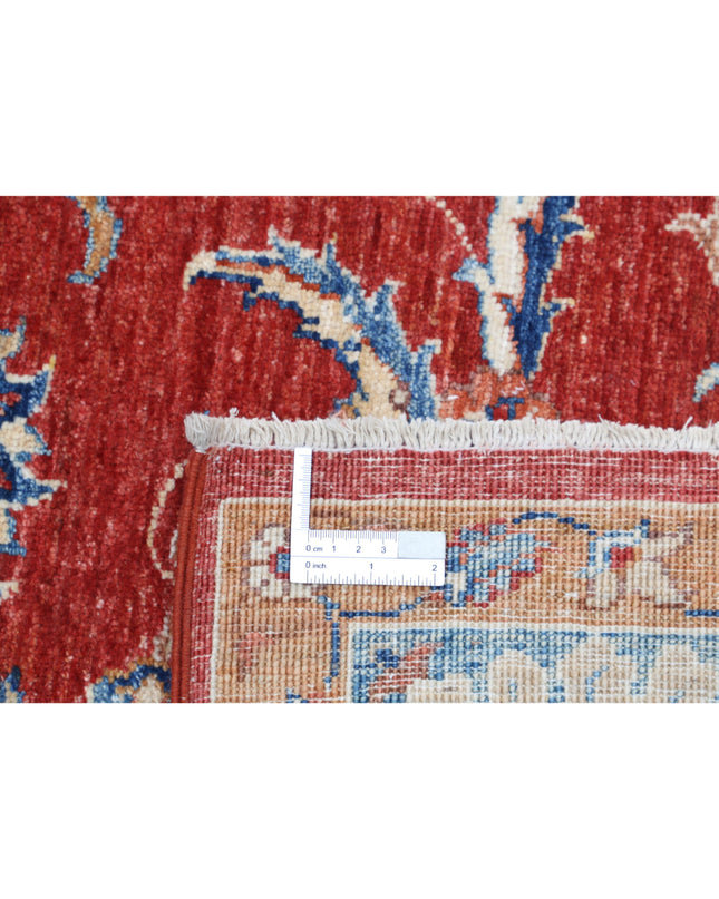 Ziegler 6' 8" X 9' 3" Hand Knotted Wool Rug 6' 8" X 9' 3" (203 X 282) / Red / Wool