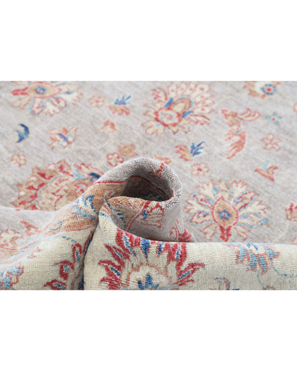 Ziegler 6' 6" X 9' 5" Hand Knotted Wool Rug 6' 6" X 9' 5" (198 X 287) / Grey / Wool