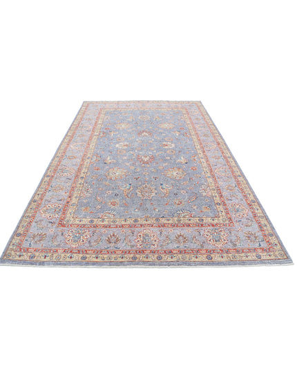Ziegler 6' 7" X 9' 10" Hand Knotted Wool Rug 6' 7" X 9' 10" (201 X 300) / Grey / Wool