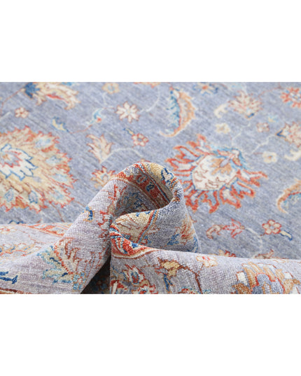 Ziegler 6' 7" X 9' 10" Hand Knotted Wool Rug 6' 7" X 9' 10" (201 X 300) / Grey / Wool