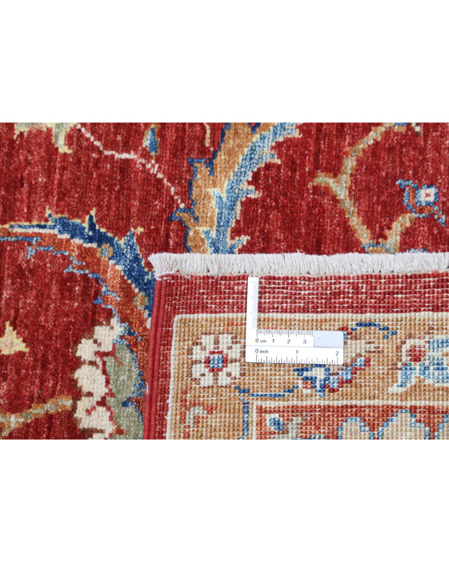 Ziegler 6' 7" X 10' 2" Hand Knotted Wool Rug 6' 7" X 10' 2" (201 X 310) / Red / Wool
