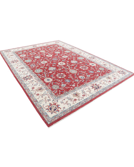 Ziegler 8' 4" X 11' 1" Hand Knotted Wool Rug 8' 4" X 11' 1" (254 X 338) / Red / Wool