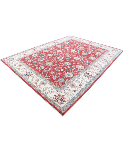 Ziegler 8' 4" X 11' 1" Hand Knotted Wool Rug 8' 4" X 11' 1" (254 X 338) / Red / Wool
