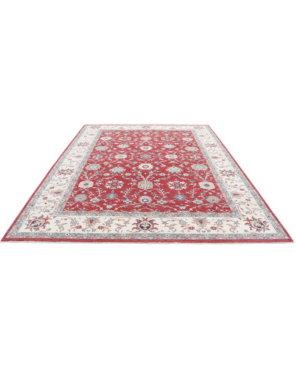 Ziegler 8' 4" X 11' 1" Hand Knotted Wool Rug 8' 4" X 11' 1" (254 X 338) / Red / Wool