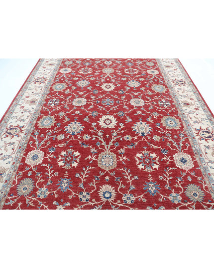 Ziegler 8' 4" X 11' 1" Hand Knotted Wool Rug 8' 4" X 11' 1" (254 X 338) / Red / Wool