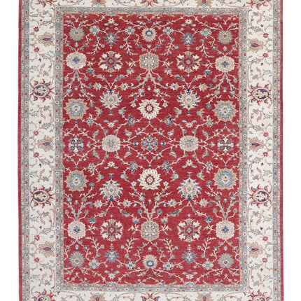 Ziegler 8' 4" X 11' 1" Hand Knotted Wool Rug 8' 4" X 11' 1" (254 X 338) / Red / Wool