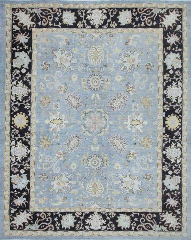 Ziegler 9' 2" X 11' 6" Hand Knotted Wool Rug 9' 2" X 11' 6" (280 X 351) / Grey / Wool