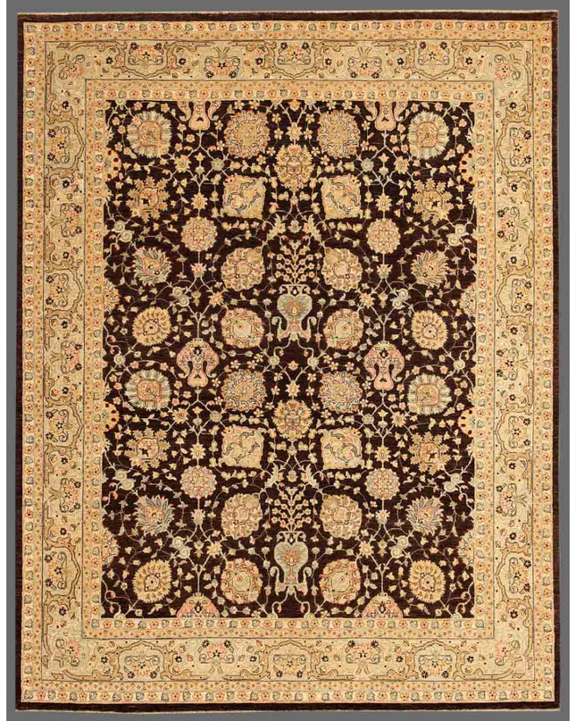 Ziegler 8' 0" X 10' 2" Hand Knotted Wool Rug 8' 0" X 10' 2" (244 X 310) / Brown / Wool