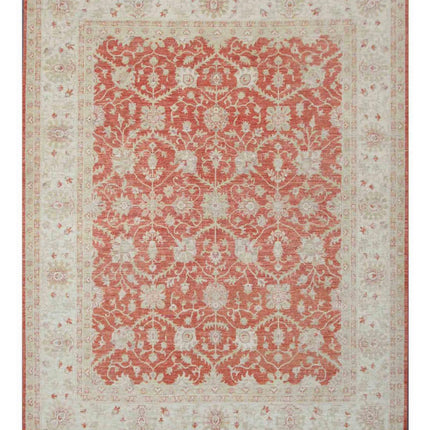 Ziegler 8' 0" X 10' 1" Hand Knotted Wool Rug 8' 0" X 10' 1" (244 X 307) / Red / Wool