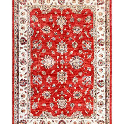Ziegler 8' 2" X 11' 8" Hand Knotted Wool Rug 8' 2" X 11' 8" (249 X 356) / Red / Wool