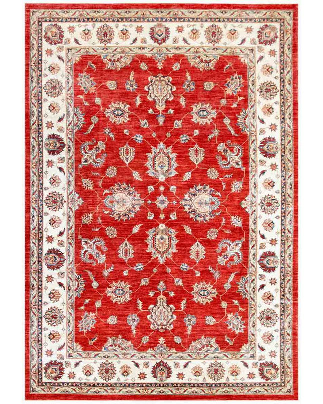 Ziegler 8' 2" X 11' 8" Hand Knotted Wool Rug 8' 2" X 11' 8" (249 X 356) / Red / Wool