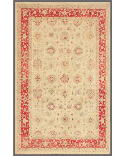 Ziegler 8' 1" X 12' 3" Hand Knotted Wool Rug 8' 1" X 12' 3" (246 X 373) / Ivory / Wool