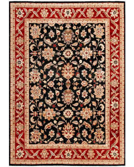 Ziegler 8' 10" X 12' 0" Hand Knotted Wool Rug 8' 10" X 12' 0" (269 X 366) / Black / Wool