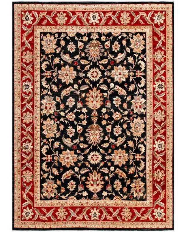 Ziegler 8' 10" X 12' 0" Hand Knotted Wool Rug 8' 10" X 12' 0" (269 X 366) / Black / Wool