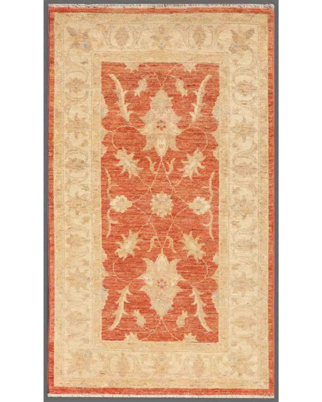 Ziegler 2' 7" X 4' 4" Hand Knotted Wool Rug 2' 7" X 4' 4" (79 X 132) / Red / Wool