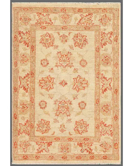 Ziegler 2' 8" X 3' 11" Hand Knotted Wool Rug 2' 8" X 3' 11" (81 X 119) / Red / Wool