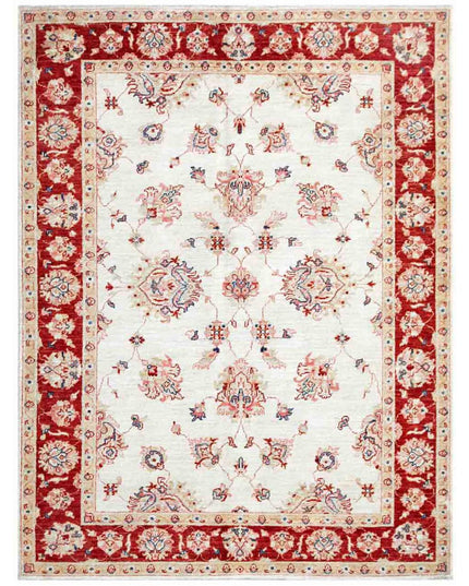 Ziegler 5' 0" X 6' 5" Hand Knotted Wool Rug 5' 0" X 6' 5" (152 X 196) / Ivory / Wool