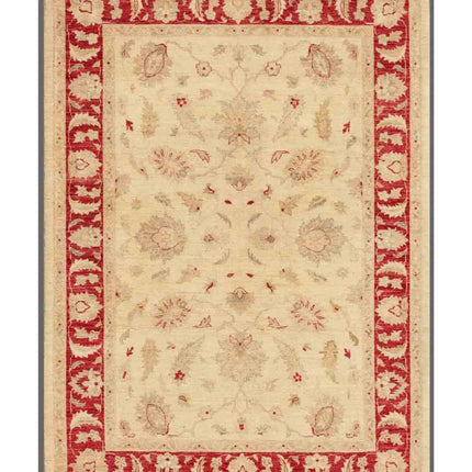 Ziegler 5' 8" X 7' 9" Hand Knotted Wool Rug 5' 8" X 7' 9" (173 X 236) / Ivory / Wool