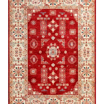 Ziegler 5' 7" X 7' 8" Hand Knotted Wool Rug 5' 7" X 7' 8" (170 X 234) / Red / Wool
