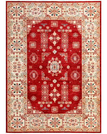 Ziegler 5' 7" X 7' 8" Hand Knotted Wool Rug 5' 7" X 7' 8" (170 X 234) / Red / Wool