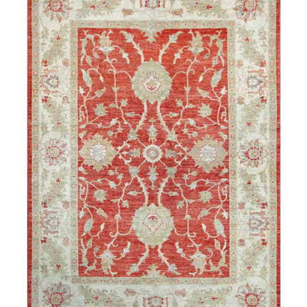 Ziegler 5' 7" X 7' 9" Hand Knotted Wool Rug 5' 7" X 7' 9" (170 X 236) / Pink / Wool