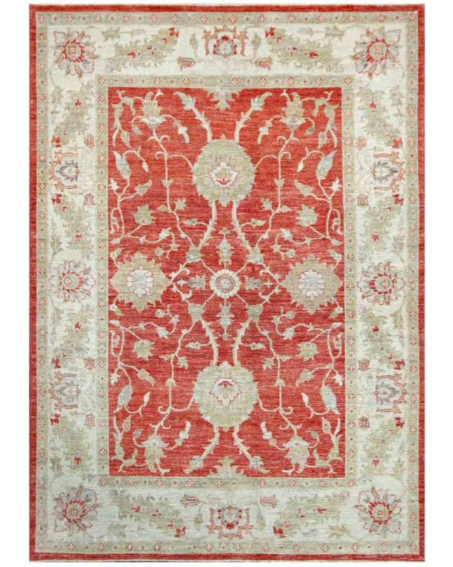 Ziegler 5' 7" X 7' 9" Hand Knotted Wool Rug 5' 7" X 7' 9" (170 X 236) / Pink / Wool