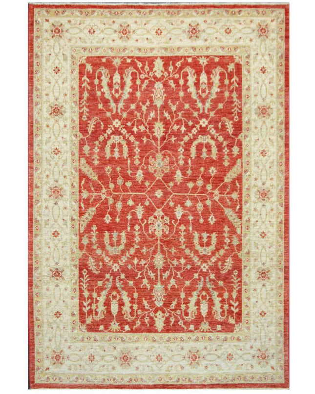 Ziegler 5' 7" X 7' 11" Hand Knotted Wool Rug 5' 7" X 7' 11" (170 X 241) / Red / Wool