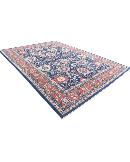 Ziegler 9' 10" X 13' 9" Hand Knotted Wool Rug 9' 10" X 13' 9" (300 X 419) / Blue / Wool