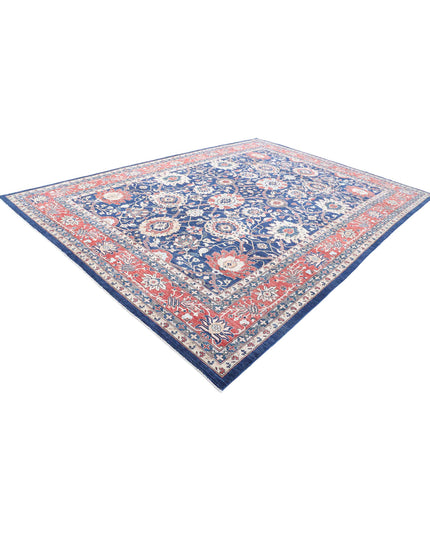 Ziegler 9' 10" X 13' 9" Hand Knotted Wool Rug 9' 10" X 13' 9" (300 X 419) / Blue / Wool