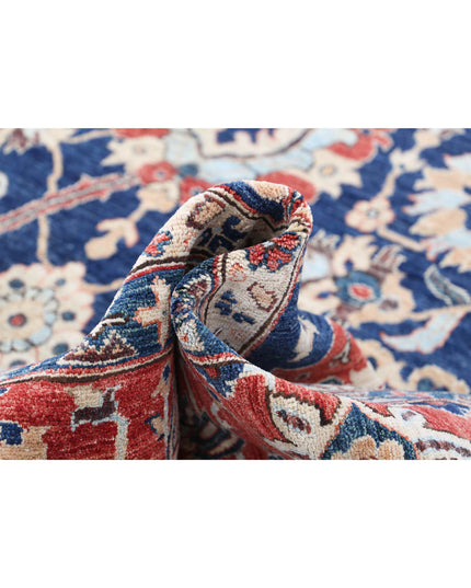 Ziegler 9' 10" X 13' 9" Hand Knotted Wool Rug 9' 10" X 13' 9" (300 X 419) / Blue / Wool