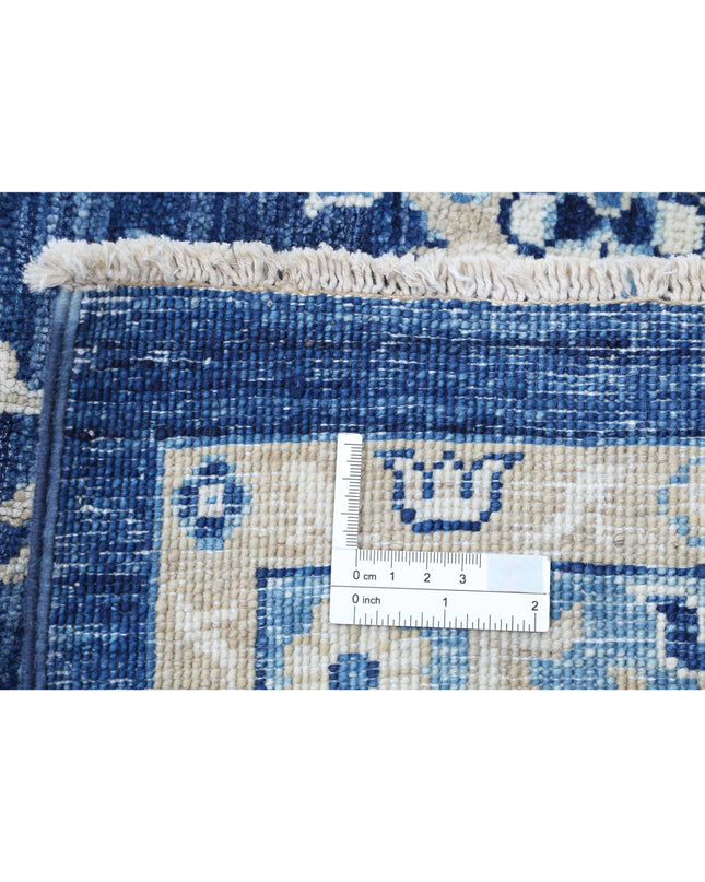 Ziegler 9' 11" X 13' 5" Hand Knotted Wool Rug 9' 11" X 13' 5" (302 X 409) / Blue / Wool