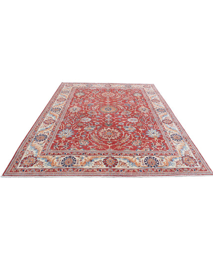 Ziegler 8' 0" X 10' 4" Hand Knotted Wool Rug 8' 0" X 10' 4" (244 X 315) / Red / Wool