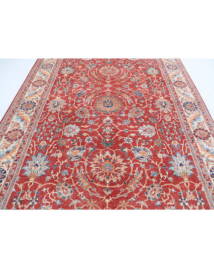 Ziegler 8' 0" X 10' 4" Hand Knotted Wool Rug 8' 0" X 10' 4" (244 X 315) / Red / Wool