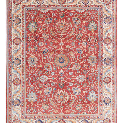 Ziegler 8' 0" X 10' 4" Hand Knotted Wool Rug 8' 0" X 10' 4" (244 X 315) / Red / Wool
