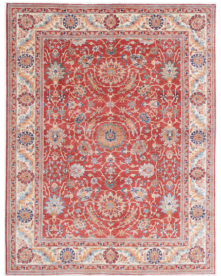 Ziegler 8' 0" X 10' 4" Hand Knotted Wool Rug 8' 0" X 10' 4" (244 X 315) / Red / Wool