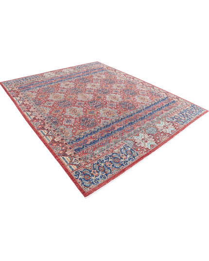 Ziegler 7' 11" X 9' 7" Hand Knotted Wool Rug 7' 11" X 9' 7" (241 X 292) / Red / Wool