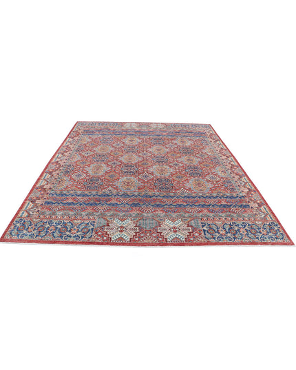 Ziegler 7' 11" X 9' 7" Hand Knotted Wool Rug 7' 11" X 9' 7" (241 X 292) / Red / Wool