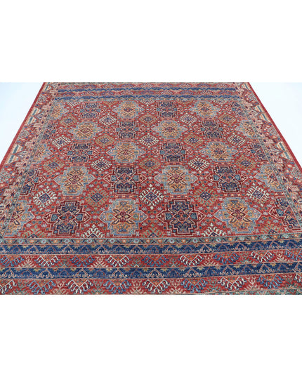 Ziegler 7' 11" X 9' 7" Hand Knotted Wool Rug 7' 11" X 9' 7" (241 X 292) / Red / Wool