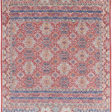 Ziegler 7' 11" X 9' 7" Hand Knotted Wool Rug 7' 11" X 9' 7" (241 X 292) / Red / Wool
