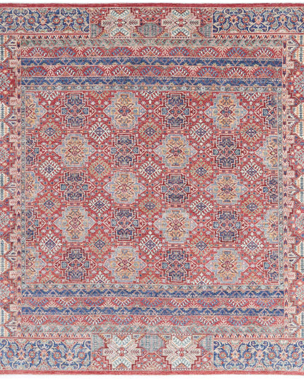 Ziegler 7' 11" X 9' 7" Hand Knotted Wool Rug 7' 11" X 9' 7" (241 X 292) / Red / Wool