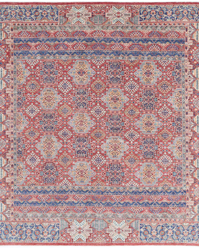 Ziegler 7' 11" X 9' 7" Hand Knotted Wool Rug 7' 11" X 9' 7" (241 X 292) / Red / Wool