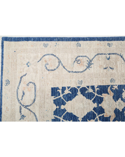 Ziegler 5' 5" X 7' 7" Hand Knotted Wool Rug 5' 5" X 7' 7" (165 X 231) / Blue / Wool
