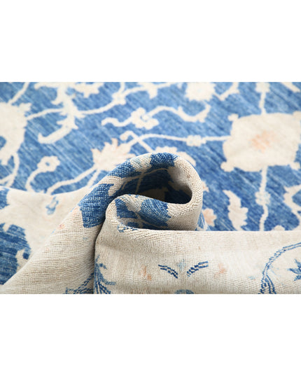 Ziegler 5' 5" X 7' 7" Hand Knotted Wool Rug 5' 5" X 7' 7" (165 X 231) / Blue / Wool