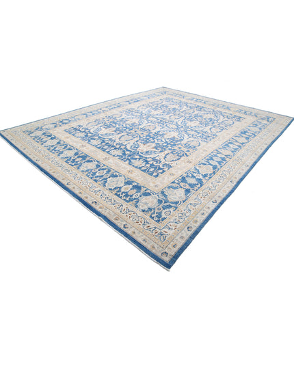 Ziegler 11' 7" X 14' 7" Hand Knotted Wool Rug 11' 7" X 14' 7" (353 X 444) / Blue / Wool