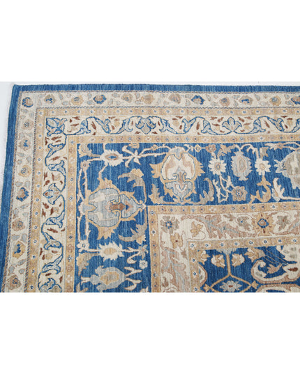 Ziegler 11' 7" X 14' 7" Hand Knotted Wool Rug 11' 7" X 14' 7" (353 X 444) / Blue / Wool