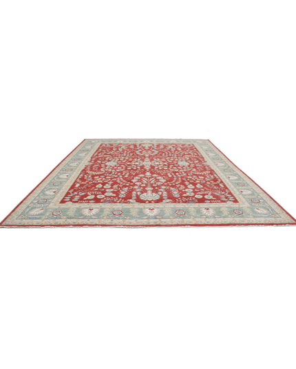 Ziegler 11' 8" X 14' 7" Hand Knotted Wool Rug 11' 8" X 14' 7" (356 X 444) / Red / Wool