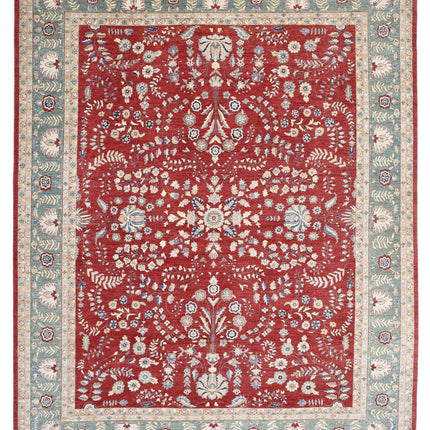 Ziegler 11' 8" X 14' 7" Hand Knotted Wool Rug 11' 8" X 14' 7" (356 X 444) / Red / Wool