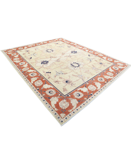 Ziegler 9' 1" X 11' 5" Hand Knotted Wool Rug 9' 1" X 11' 5" (277 X 348) / Gold / Wool