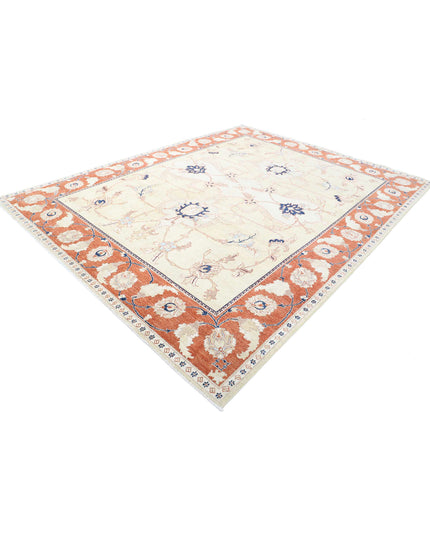 Ziegler 9' 1" X 11' 5" Hand Knotted Wool Rug 9' 1" X 11' 5" (277 X 348) / Gold / Wool